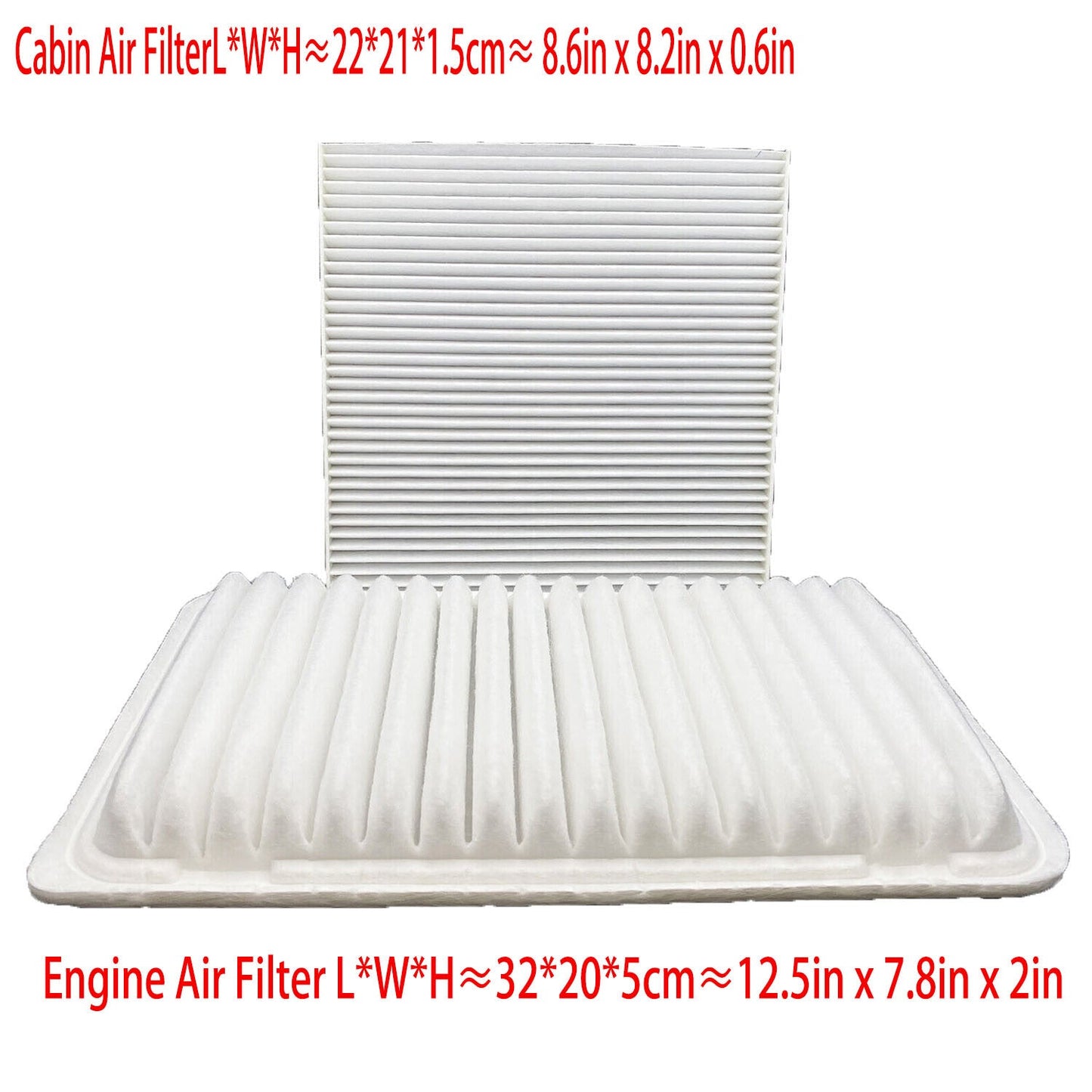 Engine+ Cabin Air Filter For Toyota Sienna 3.5L(2007-09) 3.3L(04-2006) Combo Set