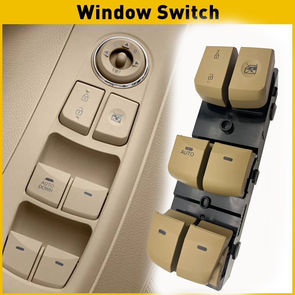 Left Driver Side Master Door Window Switch Beige for Hyundai Elantra 11 15