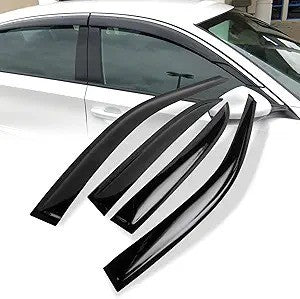 Window Visor Sun Rain Deflector Guard For 2003-2007 Honda Accord 4-Door Sedan