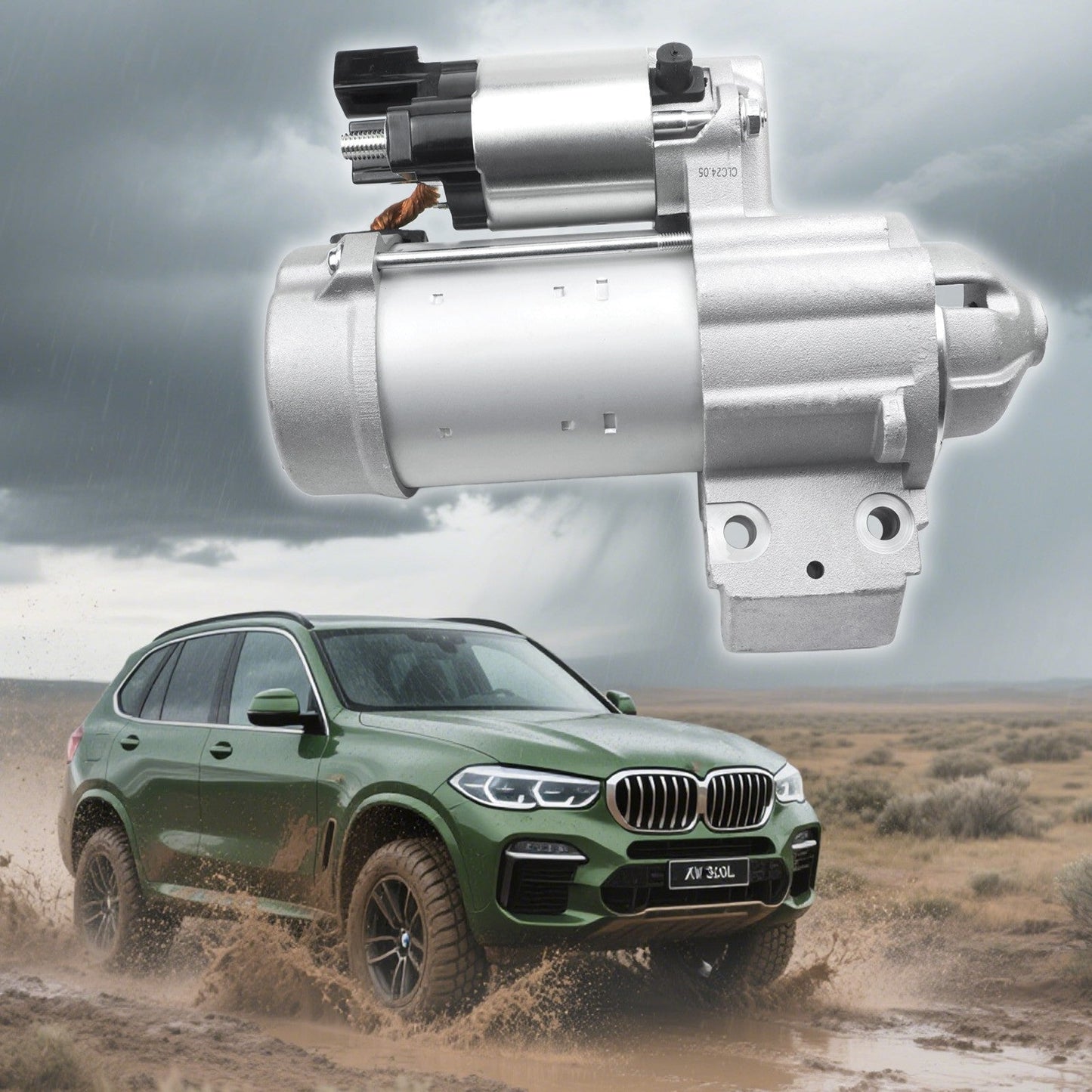 Starter Motor for 2020-2024 BMW 540i 740i 840i M2 M3 M4 X3 X4 3.0L 12418671505