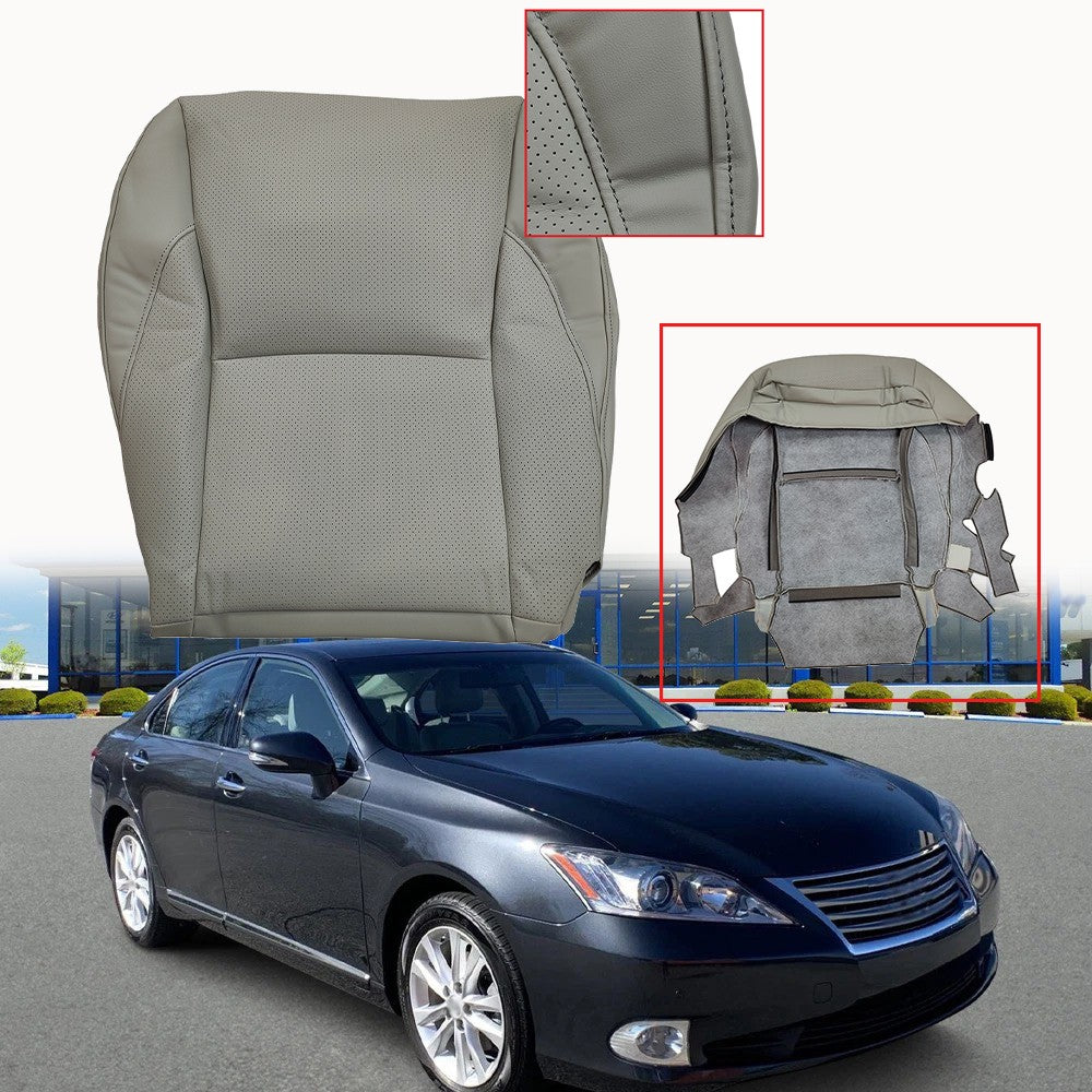 For 2007 - 2010 2011 2012 Lexus ES350 Driver Side Bottom Leather Seat Cover Gray