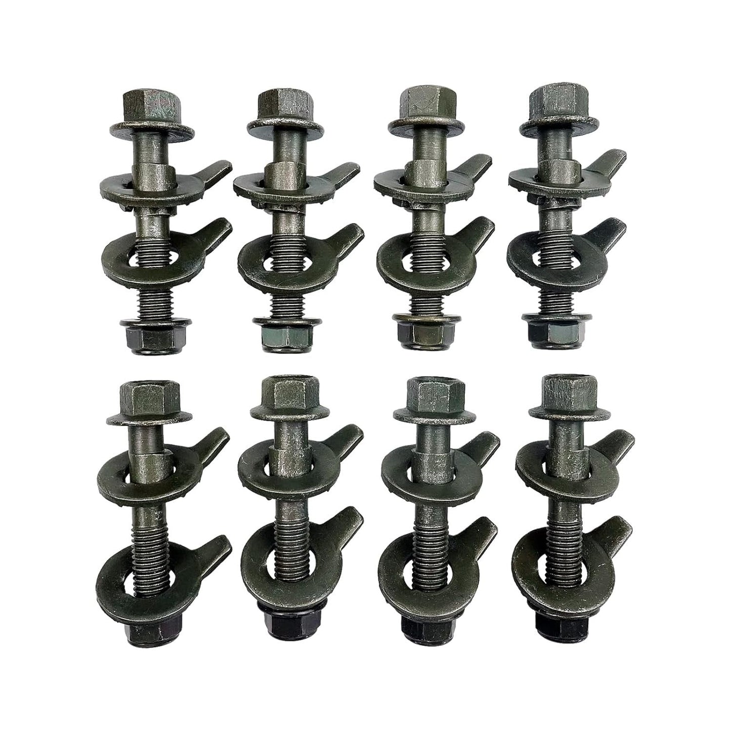 8PCS 14mm cam Bolt kit with Adjustable Camber Angle Correction Alignment kit