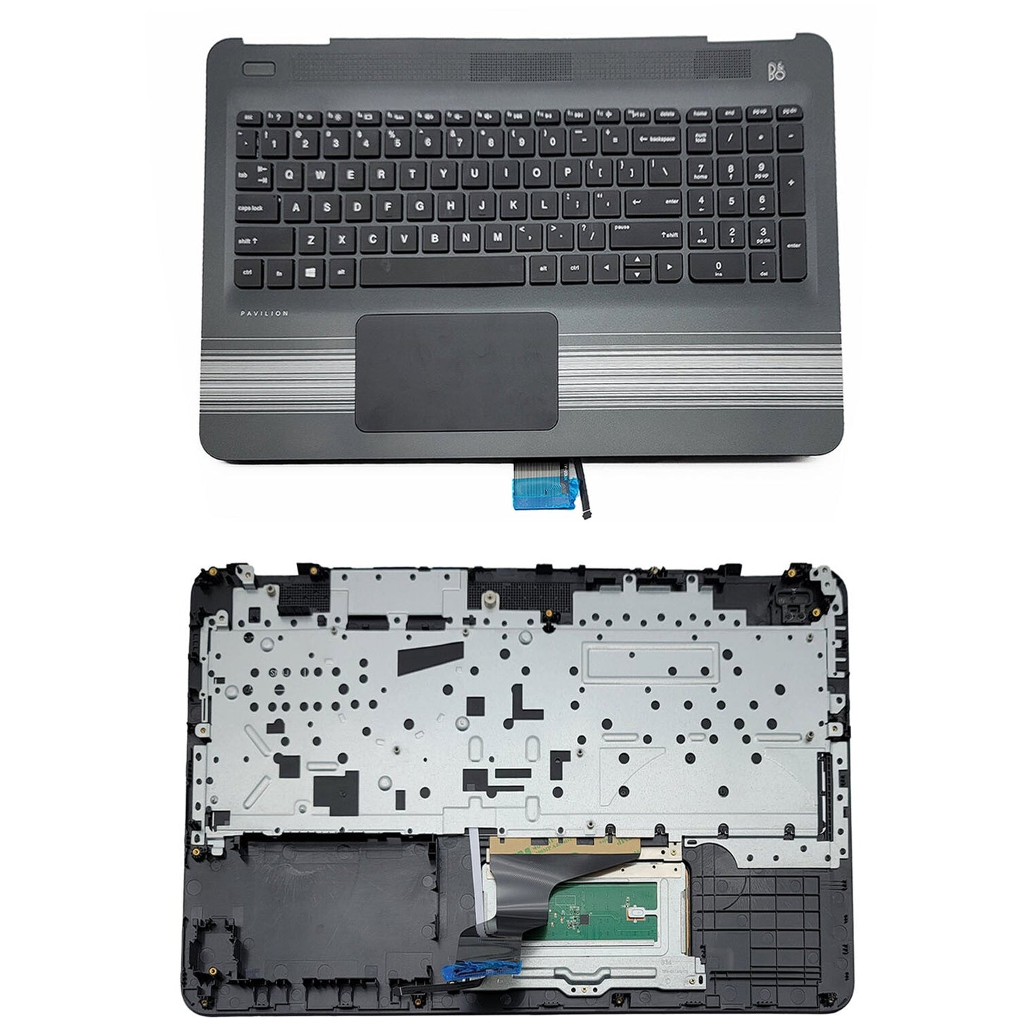 New Palmrest Backlit US Keyboard Touchpad For HP Pavilion 15-AU 15-AW 856035-001