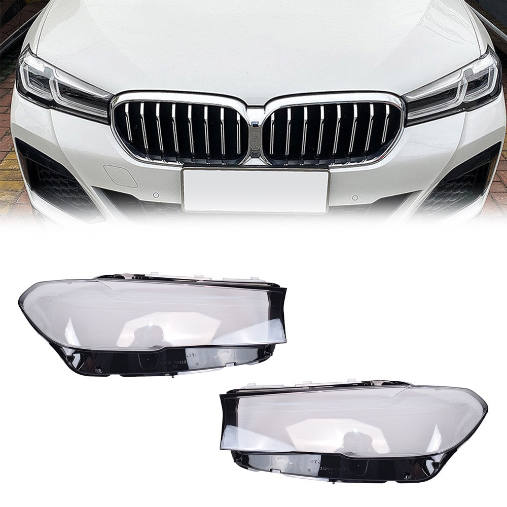 For 20-21 BMW 5 Series G30 / 19-22 BMW 520i/530i/540i Front Headlight Lens Cover