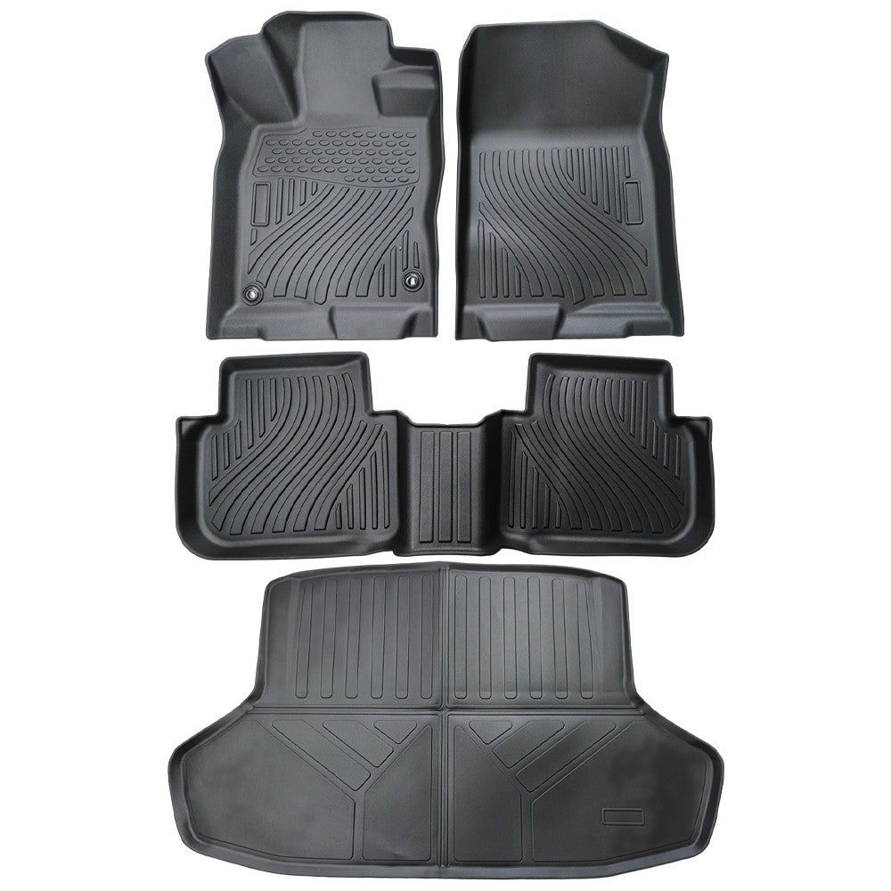 For 2022-2025 Honda Civic Sedan TPE Floor Mats+Cargo Liner Trunk Mat All-Weather