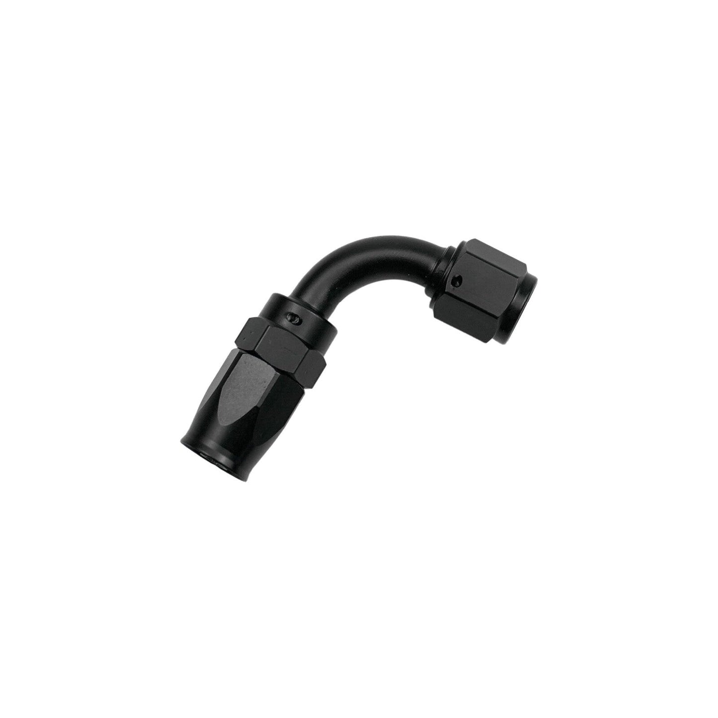 90 Degree 8AN Hose End Fitting for CPE Braided Fuel Oil Line Seal Aluminum Black