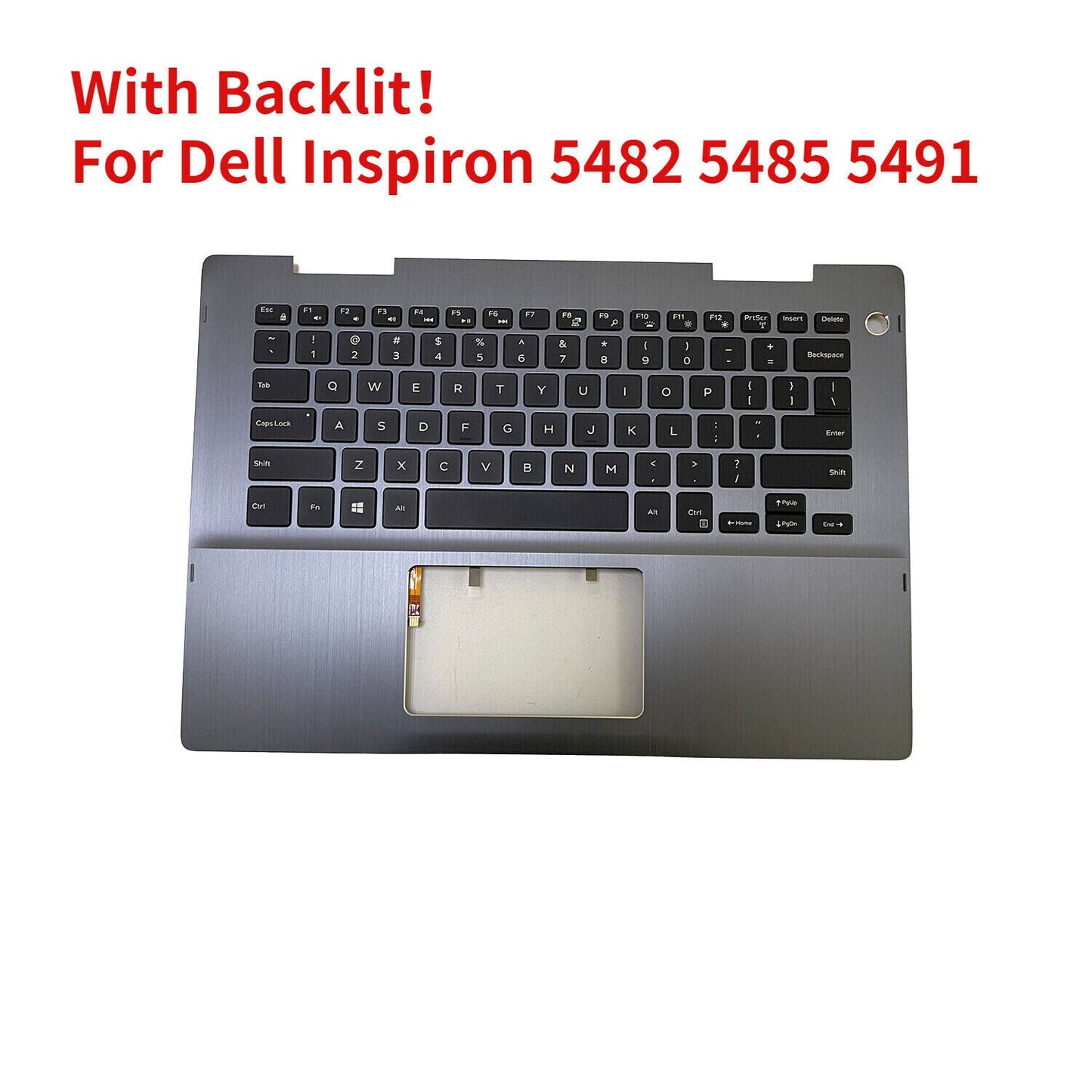 For Dell Inspiron 5482 5485 5491 Palmrest Backlit Keyboard 09VMHF 9VMHF New Gray