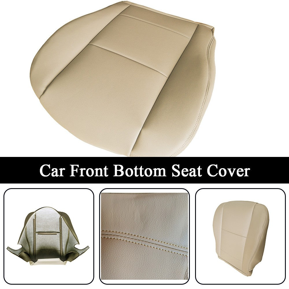 2000 to 2004 For Toyota Tundra Sequoia Driver Side Bottom Leather Seat Cover Tan