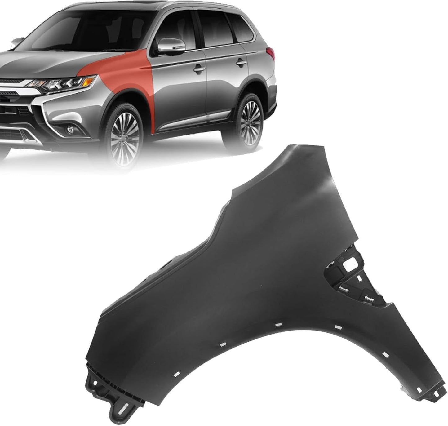 Front Fender Panel Plastic LH Driver Side For Mitsubishi Outlander Sport 20-23