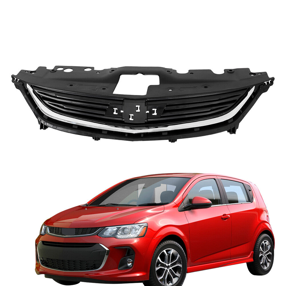 Grill Front Upper Grille Black Fit For Chevrolet Sonic LS 2017 2018-2020 New