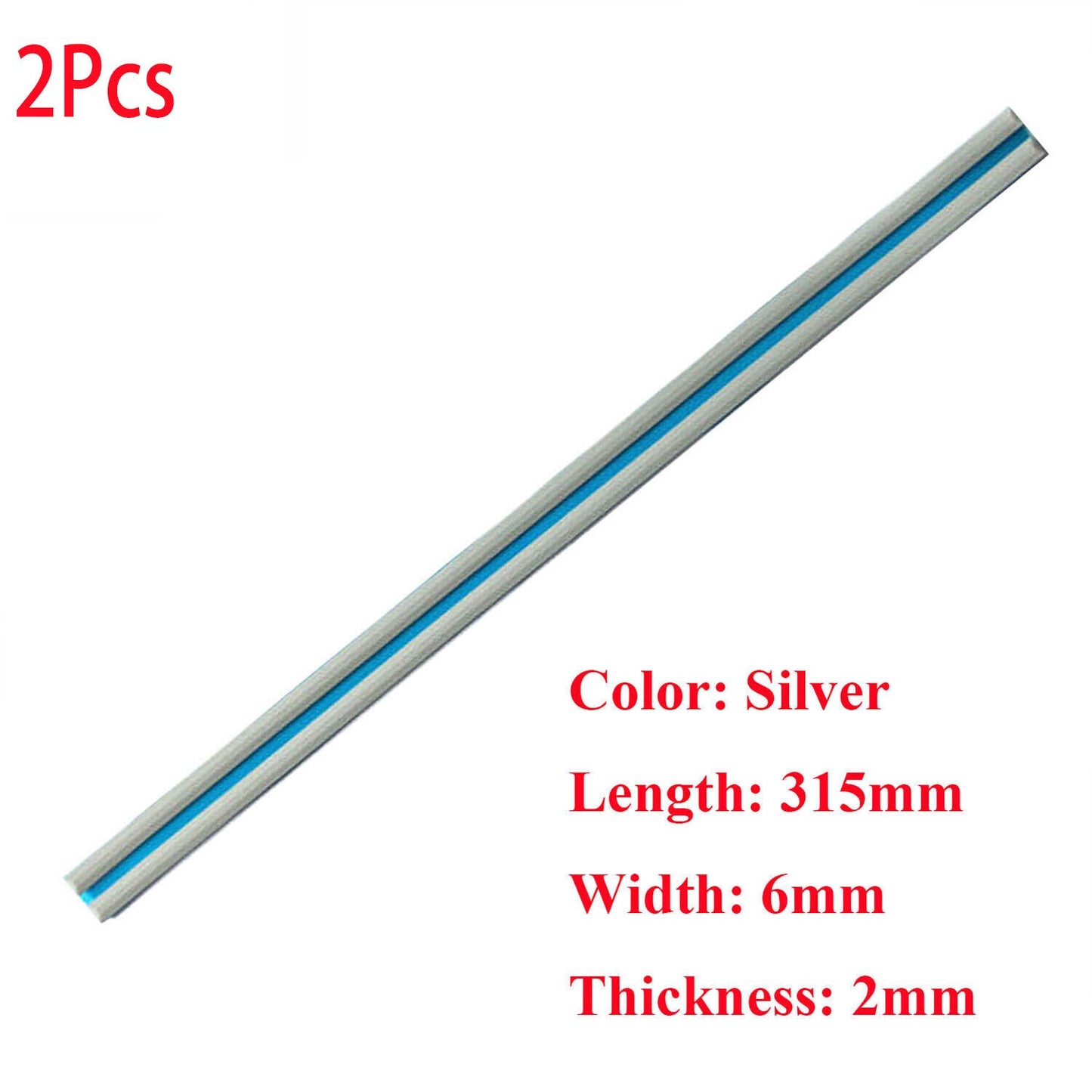 2Pcs Bottom Cover Rubber Feet Strips Silver for HP ENVY X360 15 DA 15 DR 15 DS