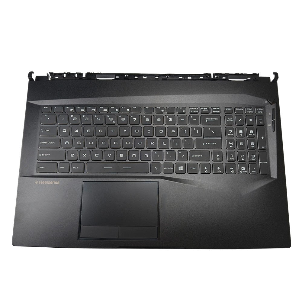 For MSI GE75 Palmrest Keyboard Full Color Backlit Non-Touchpad 3077E2C213Y Black