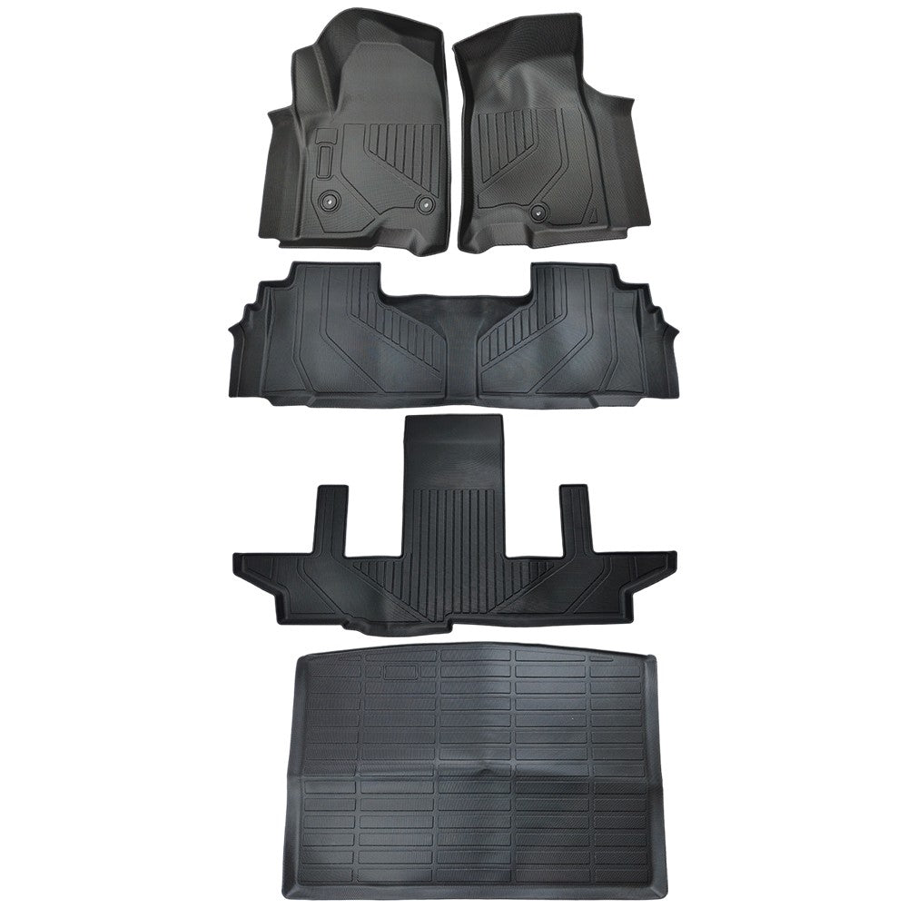 Floor Mats For 2021-2025 Chevrolet Suburban & 2021-2025 GMC Yukon XL All-Weather
