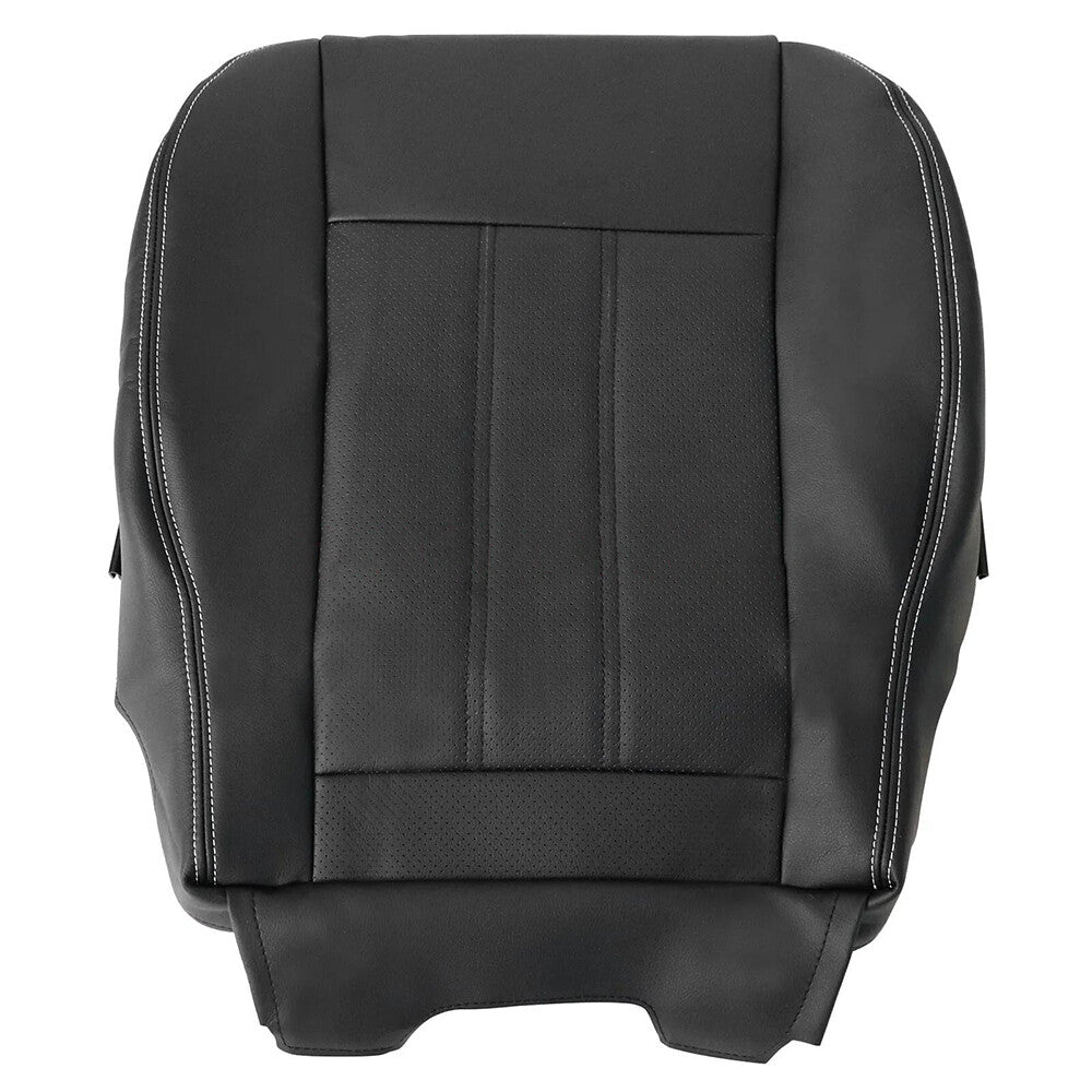 Town & Country Driver Bottom Seat Cover Black White Seam For 2011-2016 Chrysler