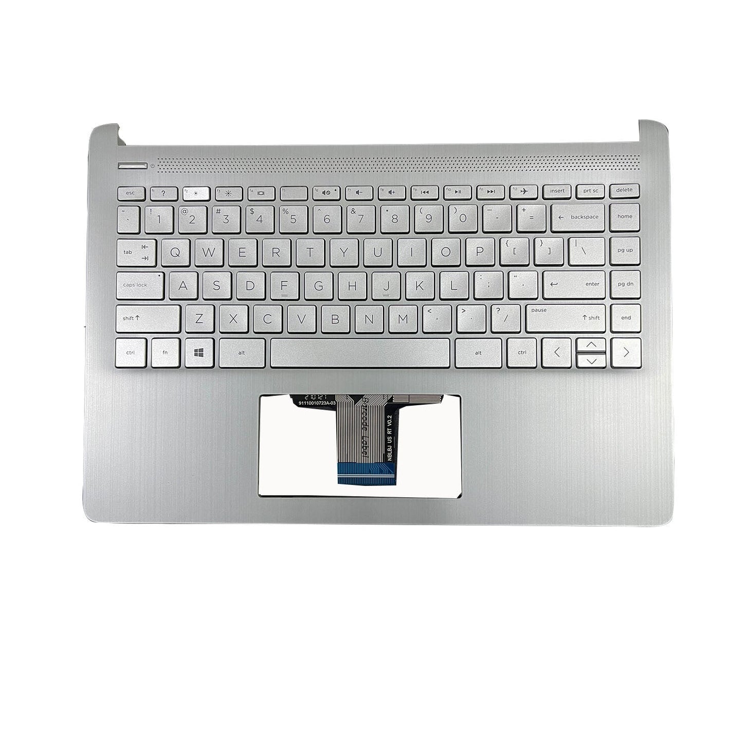 Silver Palmrest Keyboard For HP 14-DQ 14-FQ0110WM 14s-dq 14s-fq 14-FQ L88200-001