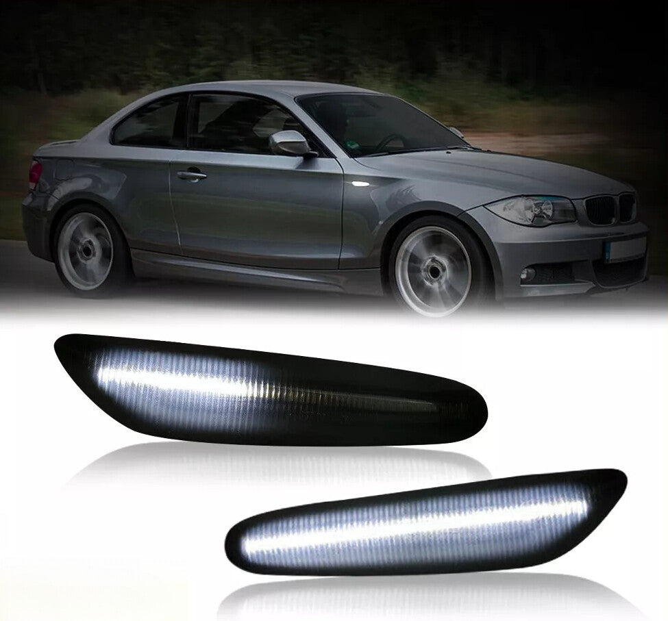 For BMW E60 E82 E90 E83 E92 E46 LED Marker Side Turn Signal Lights Dynamic Smoke