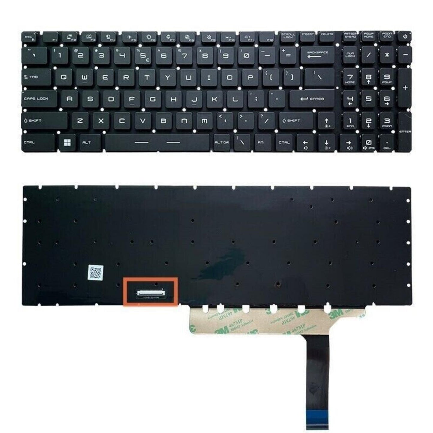 For MSI GE76 Raider 10UG 10UH 11UG 11UH 11UE MS-17K3 GP76 Keyboard W/RGB Backlit