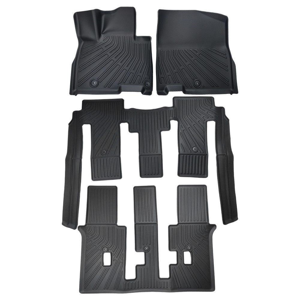 3 Row Floor Mat for 2022-2025 Kia Carnival MPV 8 Seats Models TPE Liner