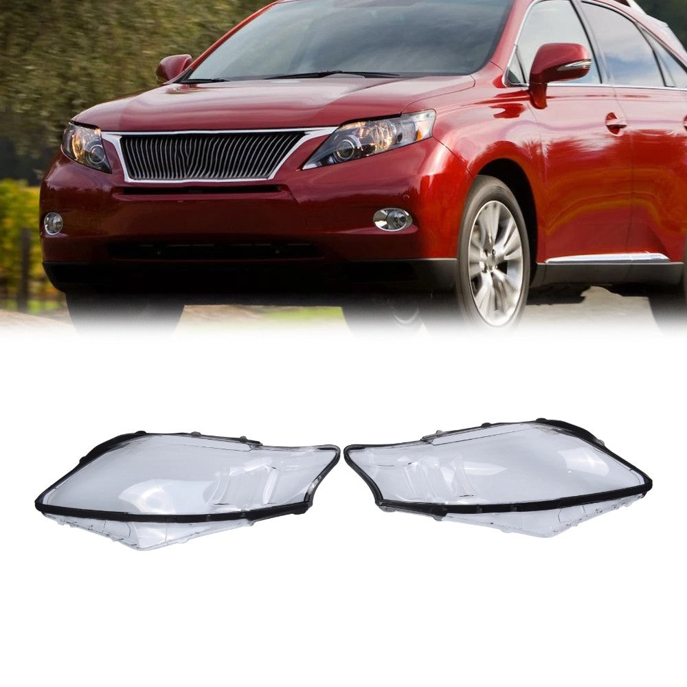 For Lexus RX350 RX450 RX270 2009-2011 Headlight Lens Shell Cover Left & Right