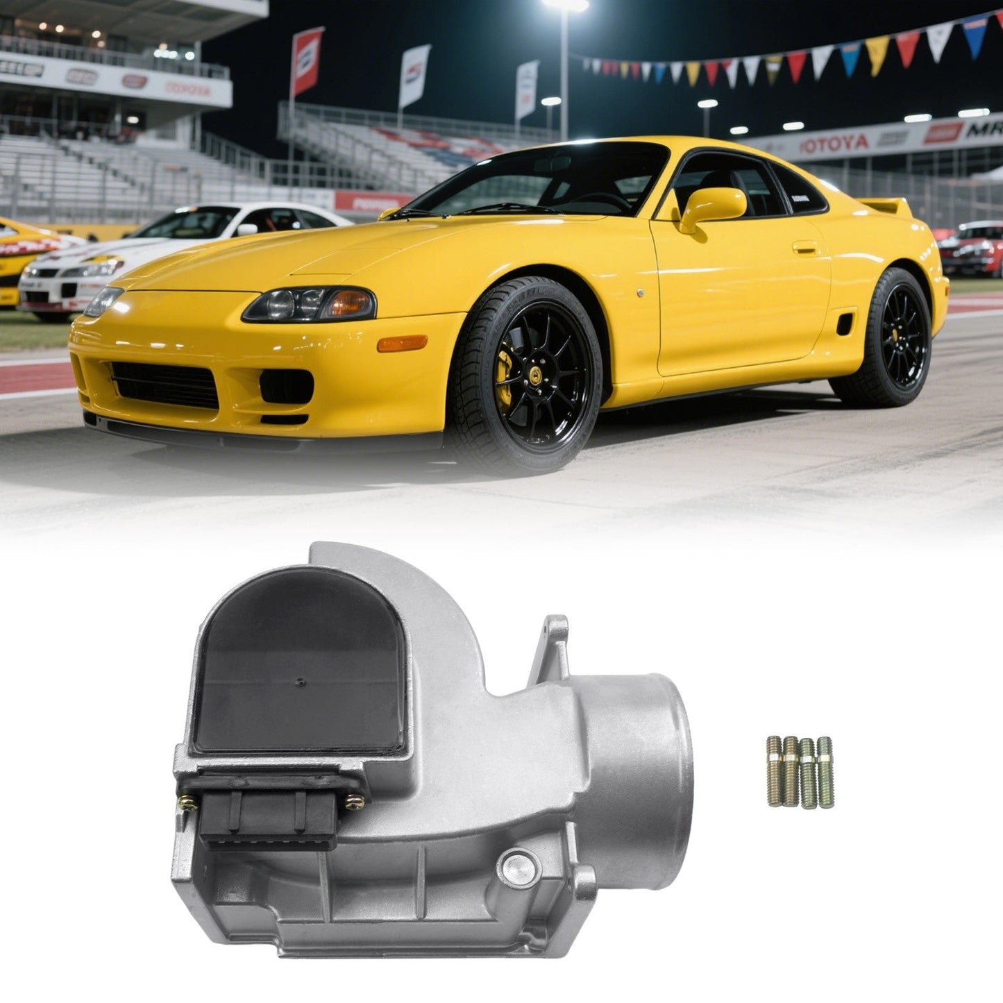 Mass Air Flow Sensor Maf Afm Fit for 1990-1995 Toyota MR2 22250-74220 2225074220