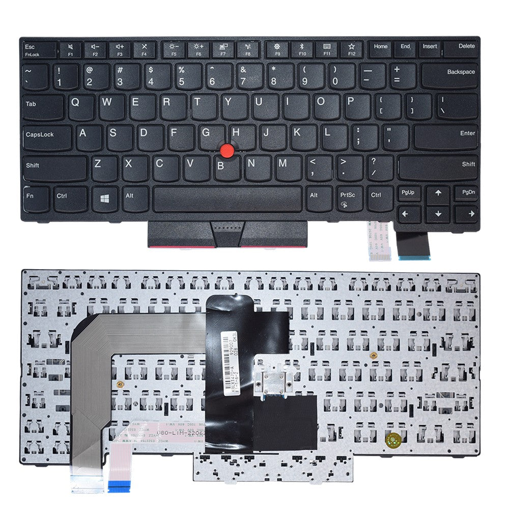 Non-Backlit Keyboard Fit For Lenovo ThinkPad A485 T470 T480 Black 01AX446 New US