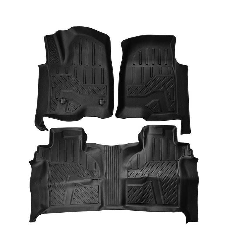 Fit For Chevy Silverado /GMC Sierra Crew Cab 2019-2025 Weather Liner Floor Mats