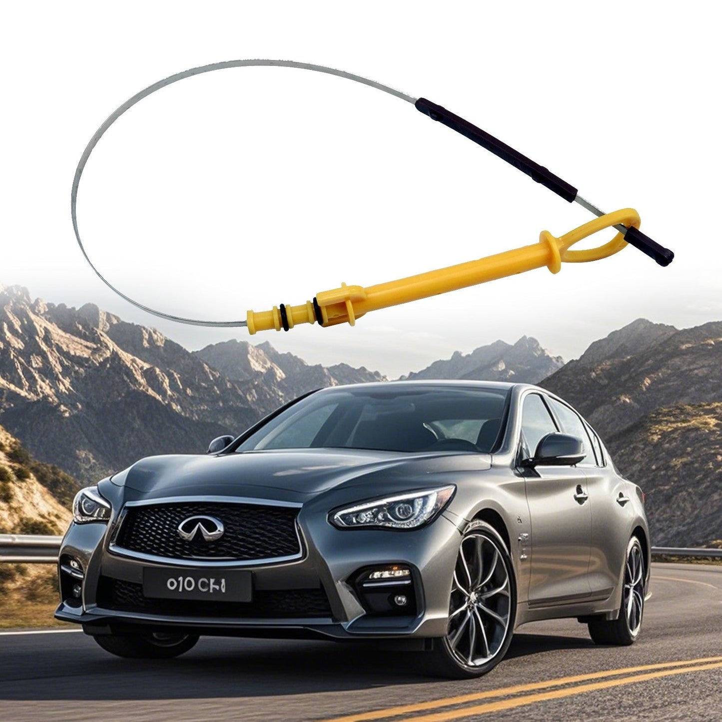 11140-2V70A Oil Dip Stick Level Gauge Fit for Infiniti Q50 2016-2019 Q60 2017-18