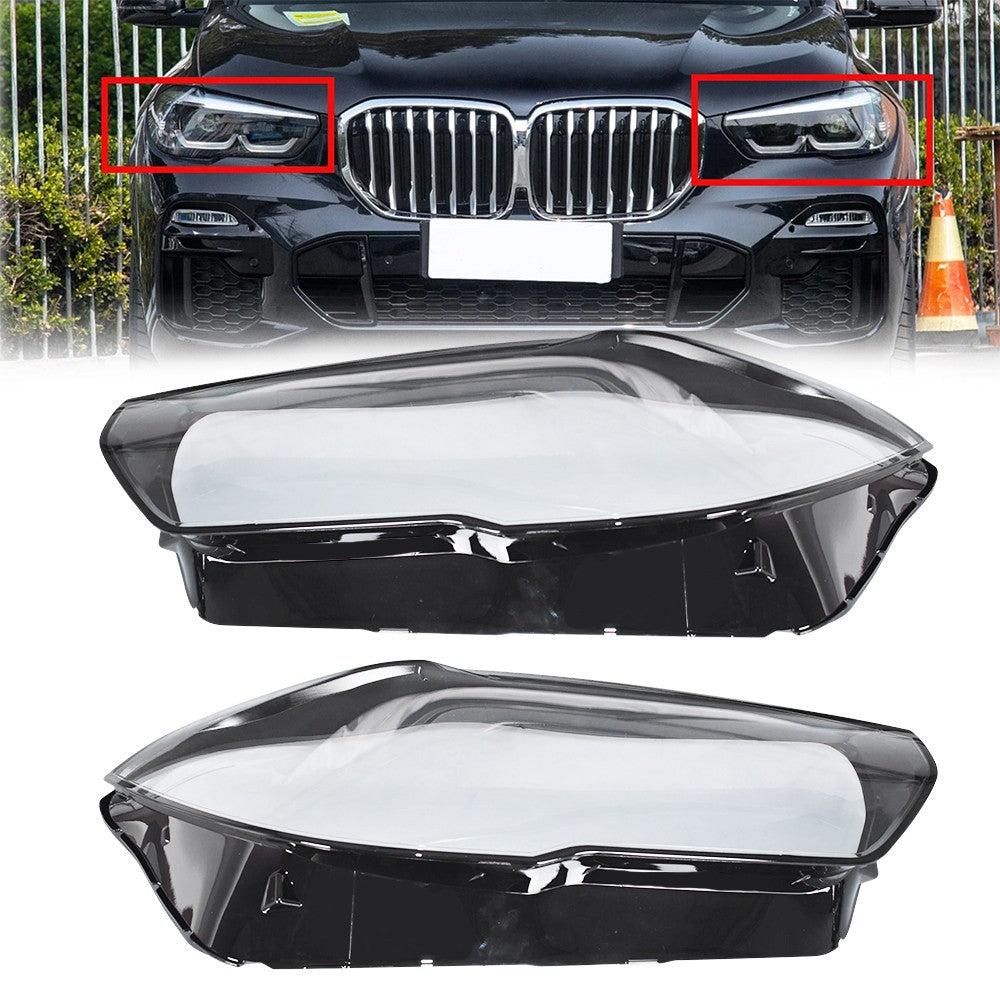 New A Pair Headlight Lens Cover For BMW X5 X6 G05 G06 2019-2022 Left & Right US