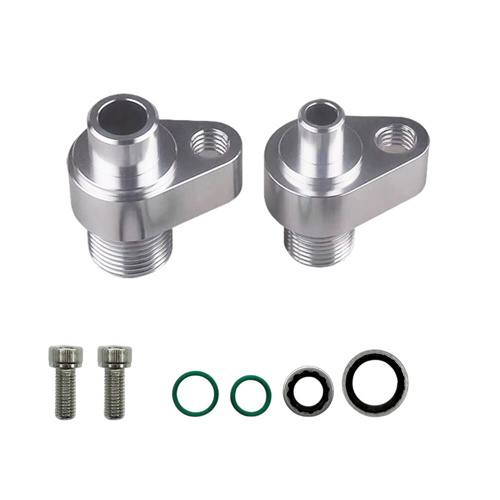 LS Swap AC Compressor Adapter Fittings For Denso 10S17F & 10S20F