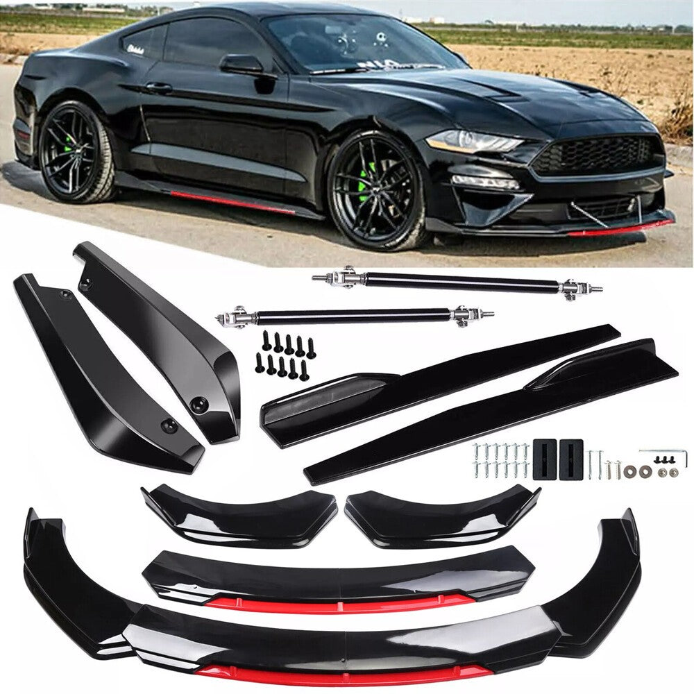 For Mazda 2 3 6 Front Rear Bumper Lip Spoiler Splitter Body Kit Side Skirt