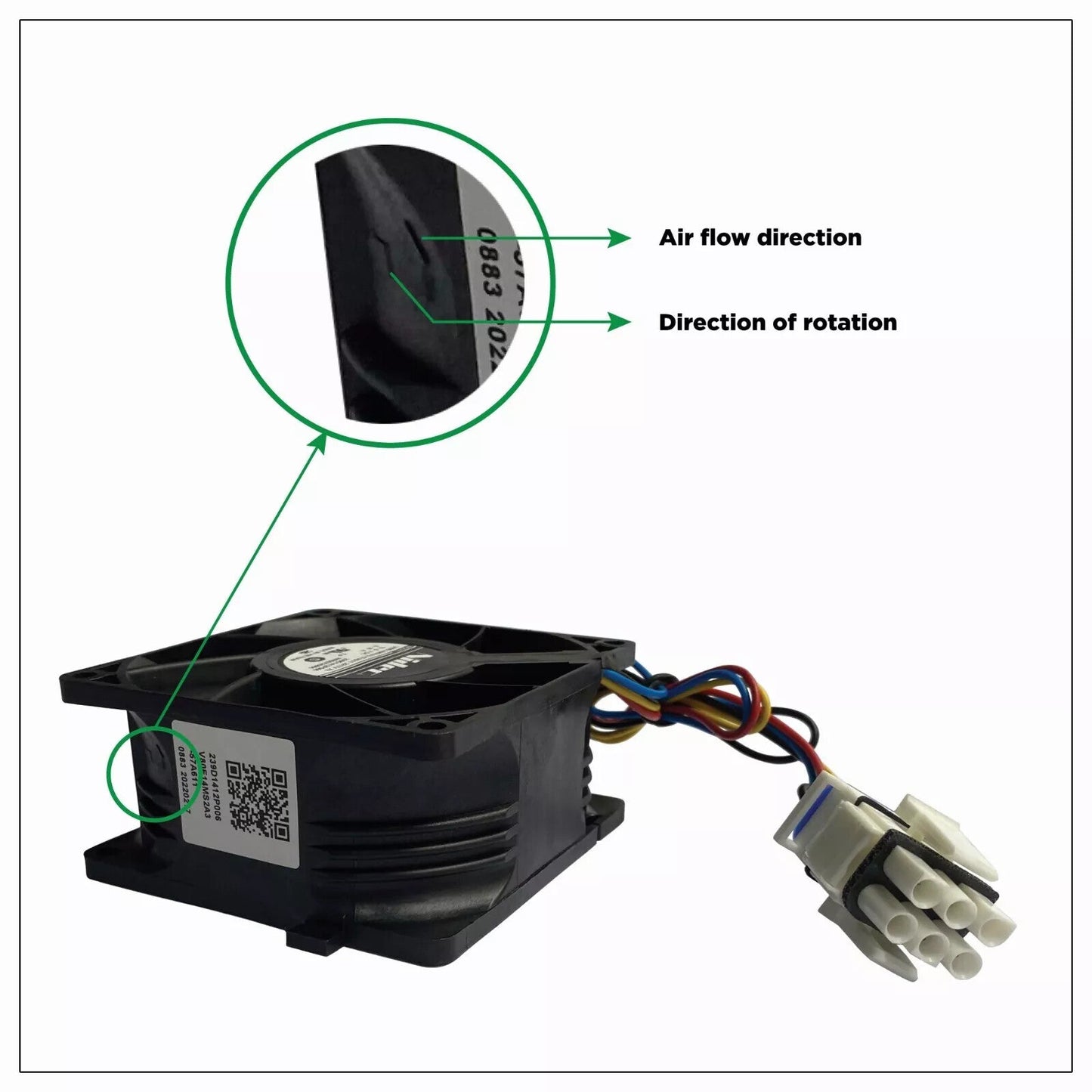 New For GE Refrigerator Evaporator Fan Motor WR60x26866 WR49x25197 239D1412 US