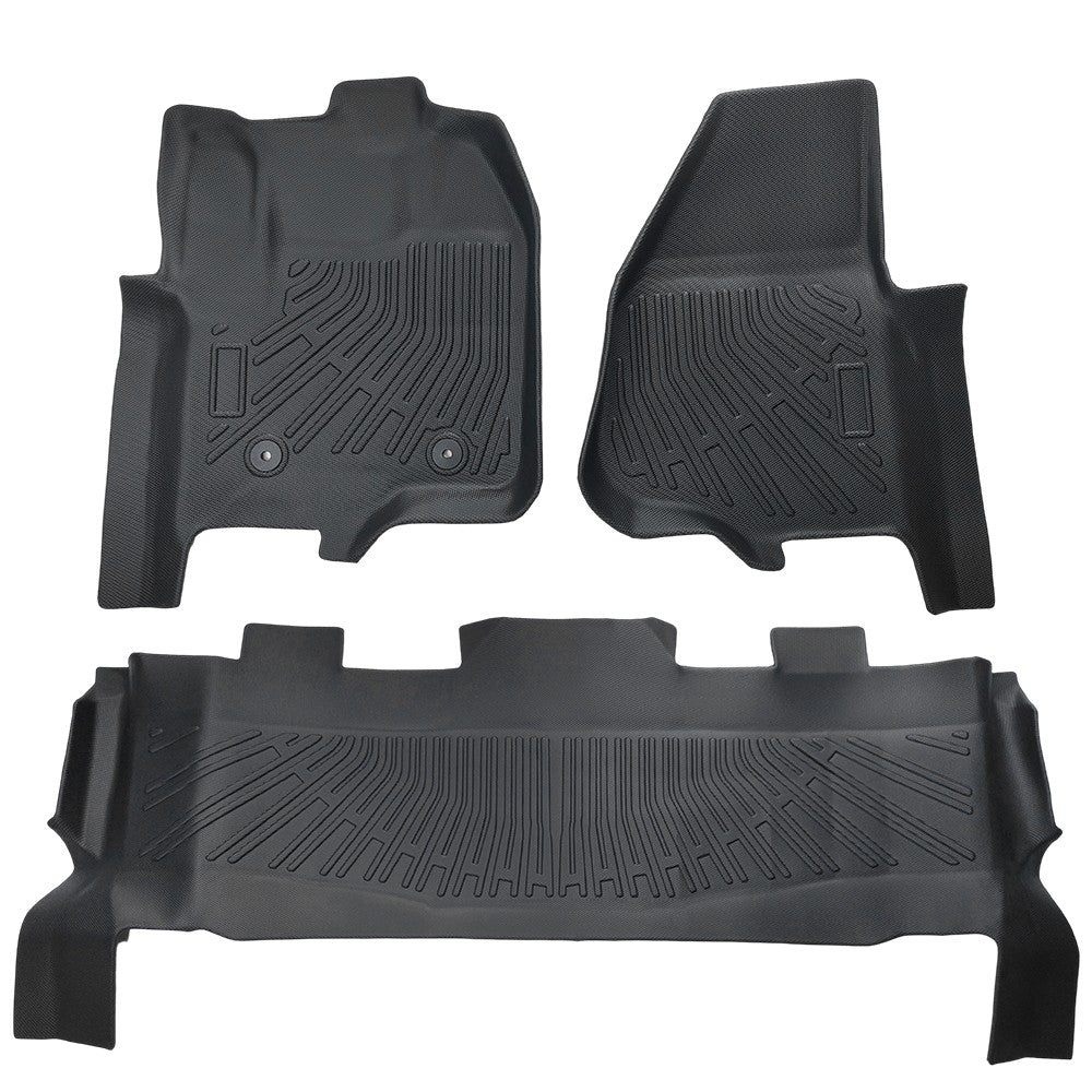 Floor Mats All Weather For 2012-16 Ford F-250/F-350/F-450 SuperCrew Cab Liners