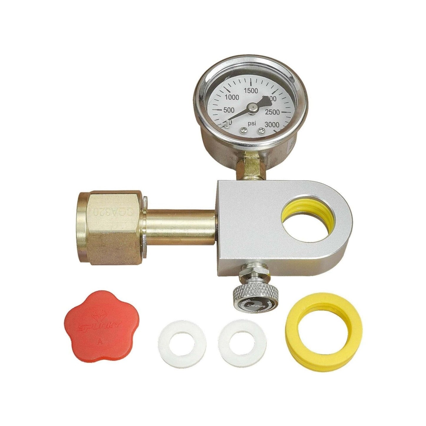 CO2Filling Adapter with Pressure Gauge the Carbonator Soda Replenishment Adapter