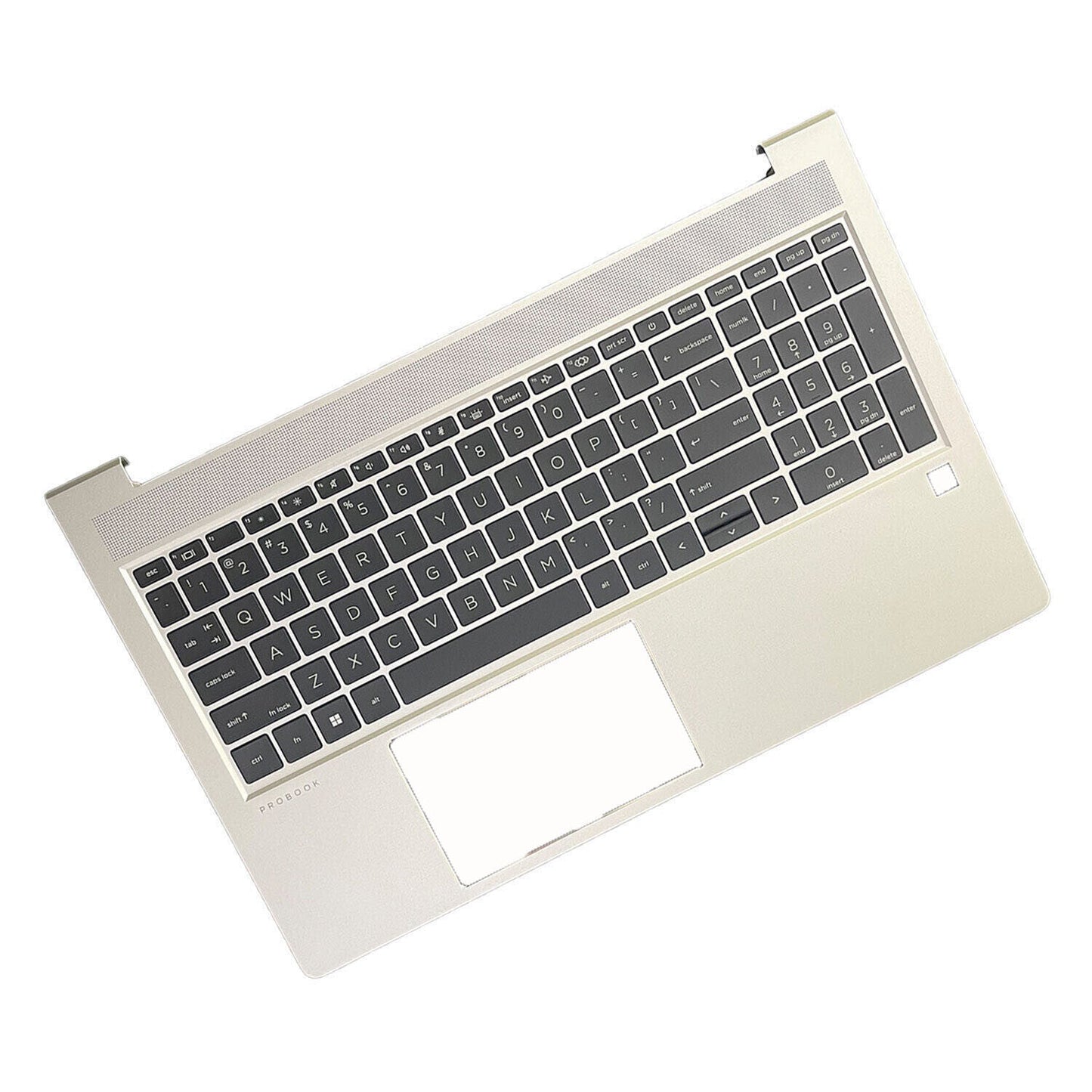 For HP Probook 450 455 G9 Palmrest With Backlit US Keyboard Sliver N01933-001 US