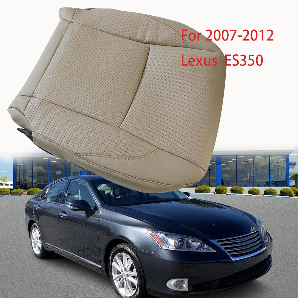 For 2007-2012 Lexus ES350 Passenger Side Bottom Leather PERF Seat Cover Tan