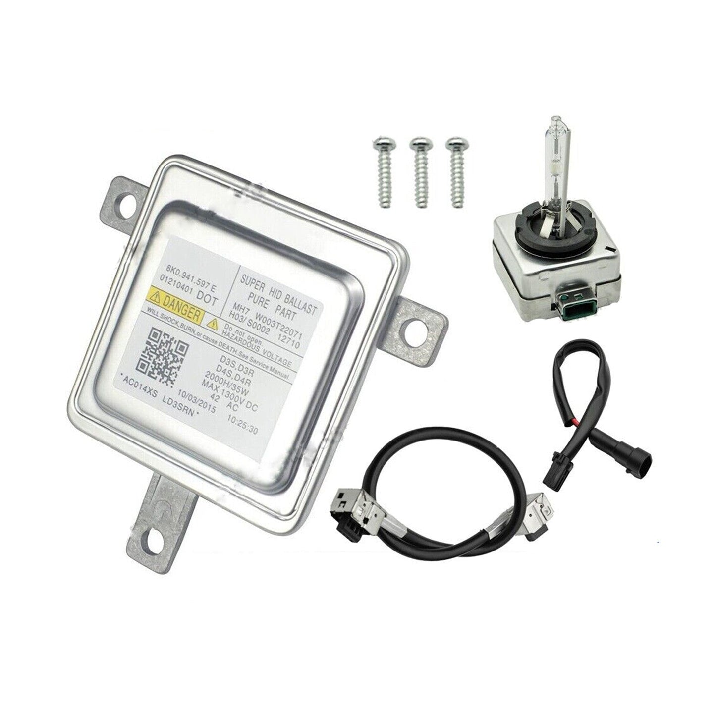 Xenon HID Headlight Ballast Control Unit & D3S Bulb 8K0941597E For Audi A4 A5 VW