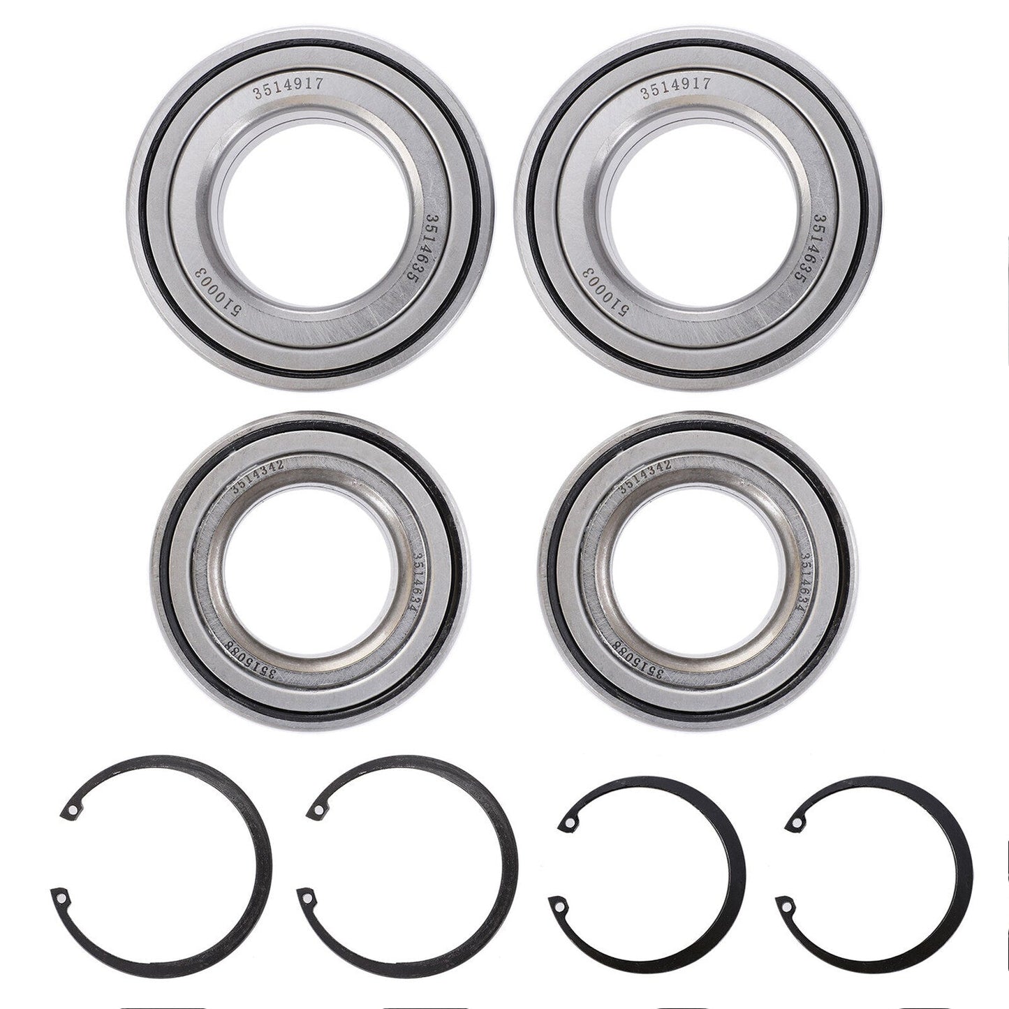 Front & Rear Wheel Bearings For Polaris Ranger 400 425 500 570 700 800 ETX EV TM