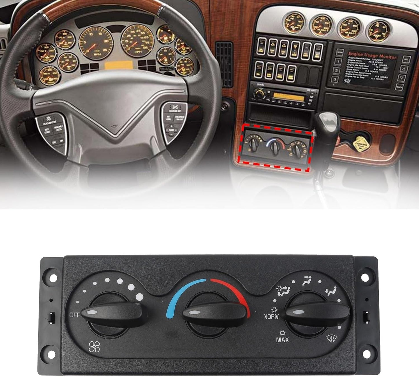AC Heater Climate Control Panel For International 4200 4300 4400 8600 3545543C1