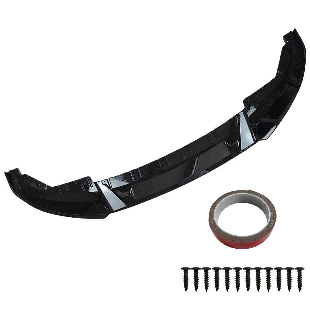 FOR 21-25 BMW G26 M440i i4 M50 GRAN COUPE 3D STYLE GLOSS BLACK FRONT BUMPER LIP