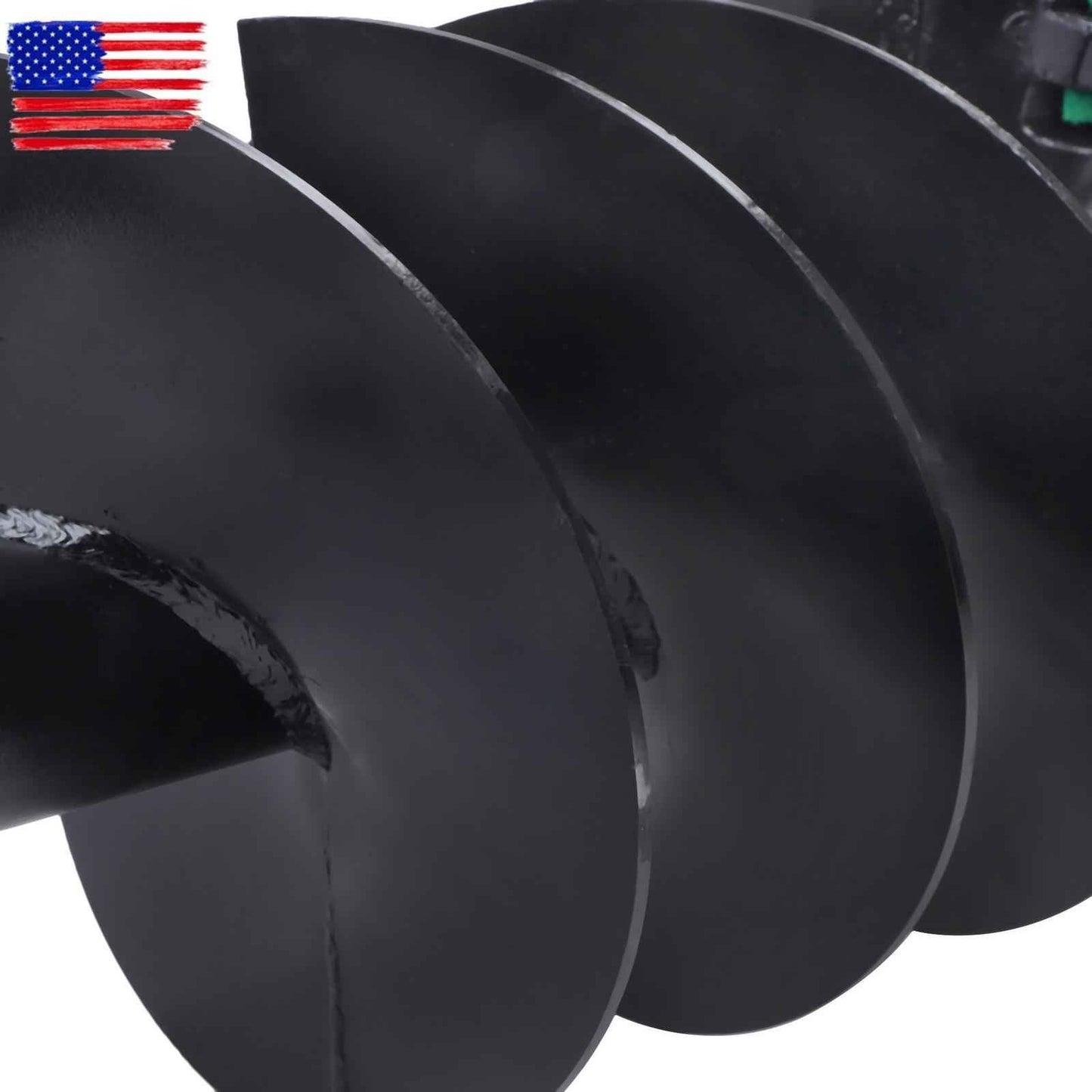 12" x 48" Auger Bit 2" Hex Collar Skid Steer Post Hole Digger Attachment