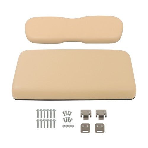 Golf Cart Beige Front Seat Bottom+Back Cushion Set For Club Car DS 2000.5-Up