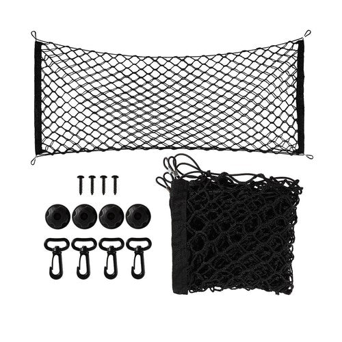 For Car Rear Envelope Style Trunk Cargo Net Storage Organizer Universal Bag Hook