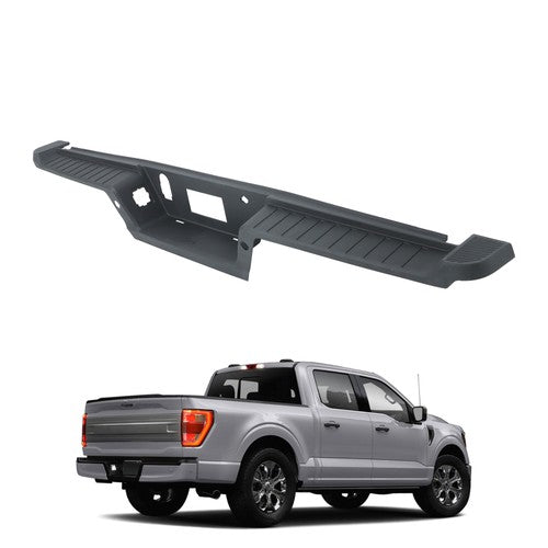 Rear Bumper Top Step Pad With Trailer Holes Plastic For Ford F150 2021 2022 2023