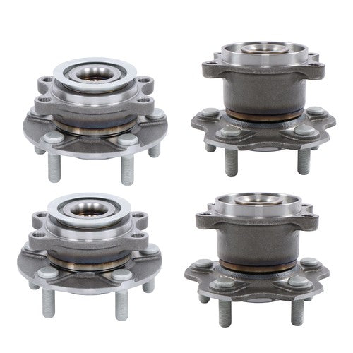 For Nissan Rogue 2008-2013 AWD Front & Rear LH & RH 2.5L L4 4× Wheel Hub Bearing