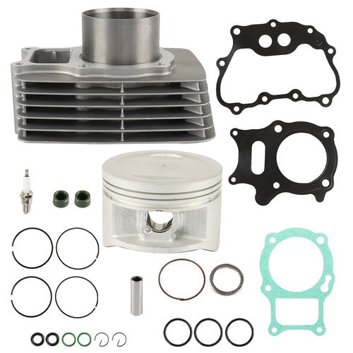 For Honda Recon 250 Top End Rebuild Kit Cylinder Piston Gaskets 68.5mm 2002-2022