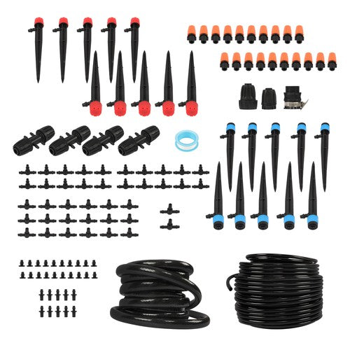 With Tubing Hose 226FT Automatic Irrigation System Adjustable Nozzle Micro Drip