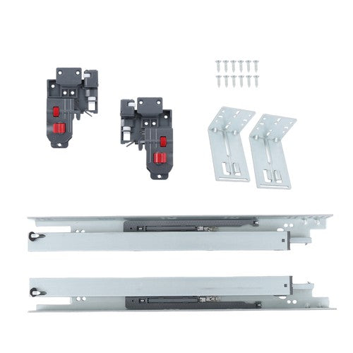 1 Pairs Undermount Drawer Slides 18 inch Undermount Soft Close Drawer Slides