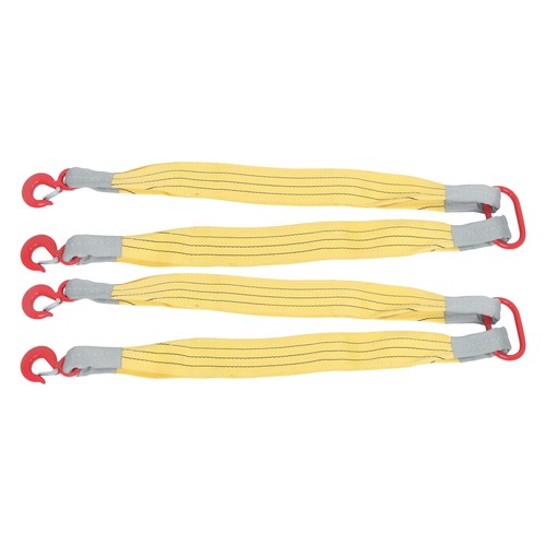 2 PCS 3.3ft Lifting Slings Straps with Hooks Two Leg Rigging Straps 4410 lbs