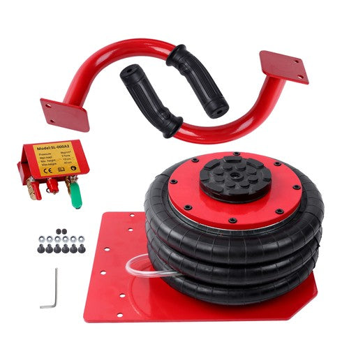 For Car SUV Lifting RED Triple Bag Air Jack 3 Ton/6600 lb Pneumatic Jack