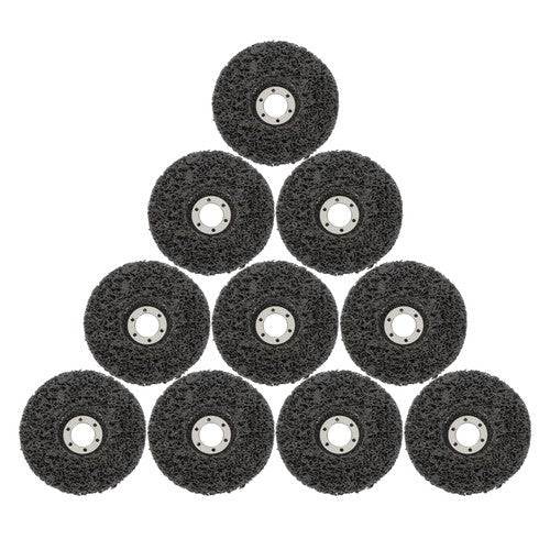 10 PCS 4-1/2" x 7/8" Black Diamond Grinding Discs Strip Discs for Angle Grinder